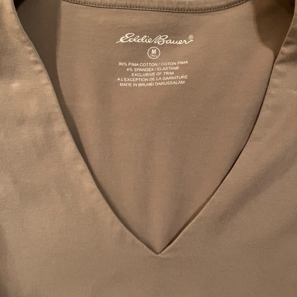Eddie Bauer Women's Long Sleeve Tee - Taupe - Picture 2 of 2